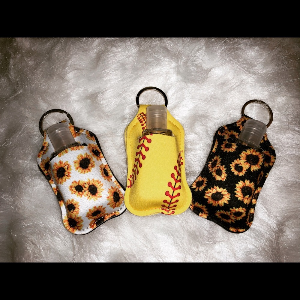 Hand sanitizer keychains